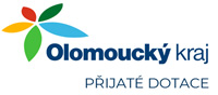 Logo Olomouckého kraje s poznámkou Přijaté dotace