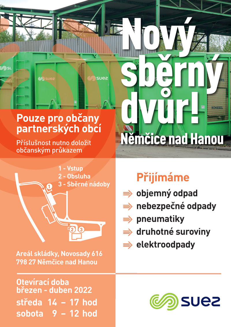 Nový sběrný dvůr Němčice nad Hanou